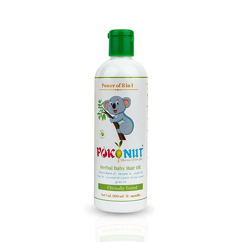 Pokonut Herbal Chemical Free Baby Hair Oil - Swadesiicart