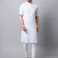 Even Apparels Beige Pure Cotton Men's Kurta With Band Collar | Swadesiicart