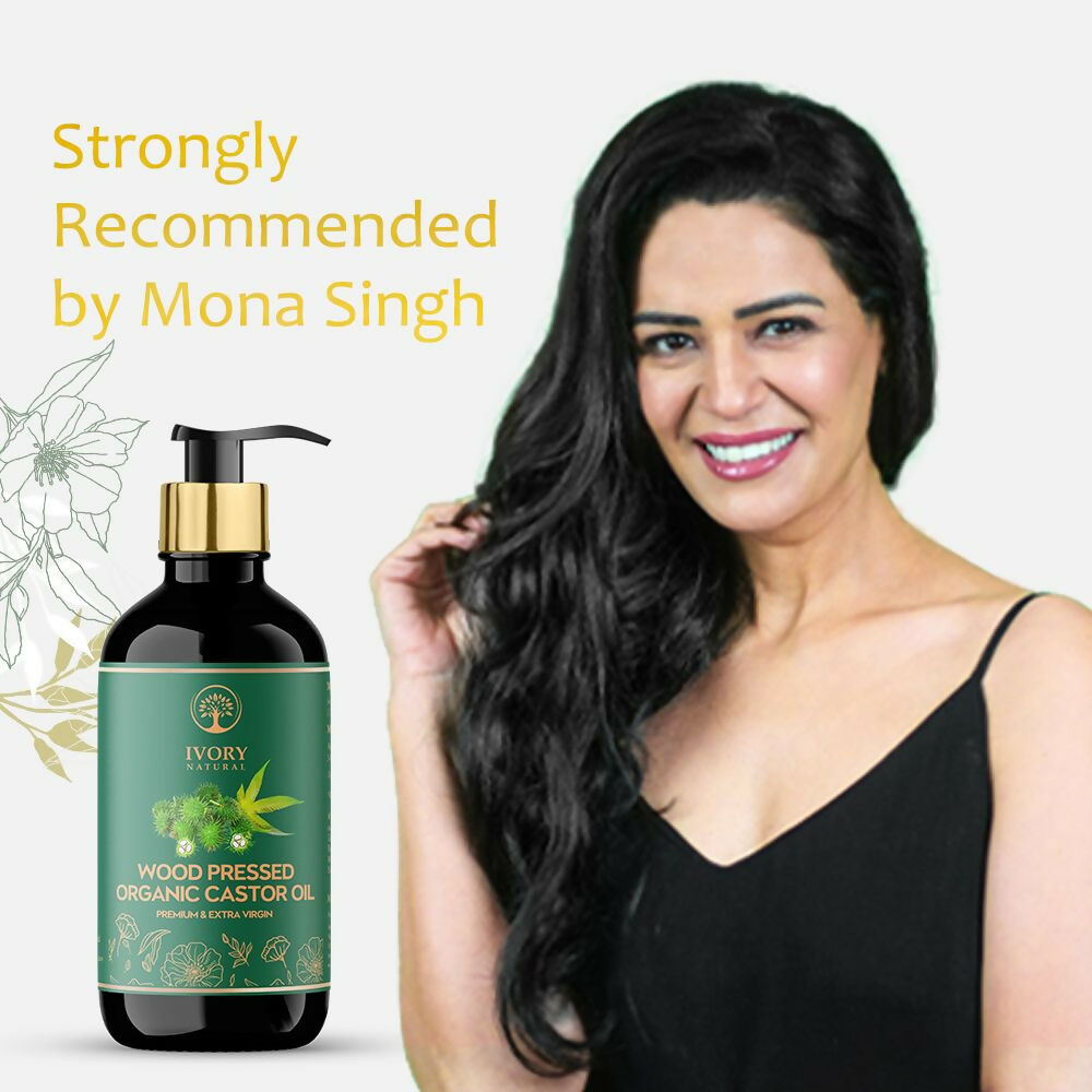 Ivory Natural Wood Pressed Organic Castor Oil For Healthy Skin & Hair Wellness | Swadesiicart