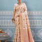 Shree Shyam Fashion Cream Silk Saree
