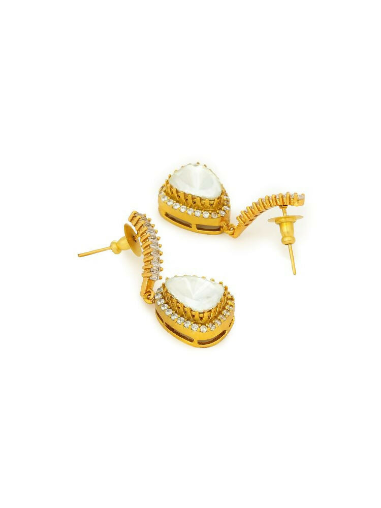 Women's Moissanite Diamond Earrings - Ruby Raang | Swadesiicart