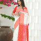 Beatitude White Slub Cotton Floral Jamdani Saree