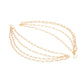 NVR Pearl Studded Classic Gold-Polished 4 Line Ear Chain Ear Cuff | Swadesiicart
