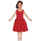 Asmaani Kids Party Wear Stylish Dresses, Perfect for Parties, Functions & Vacations - Red