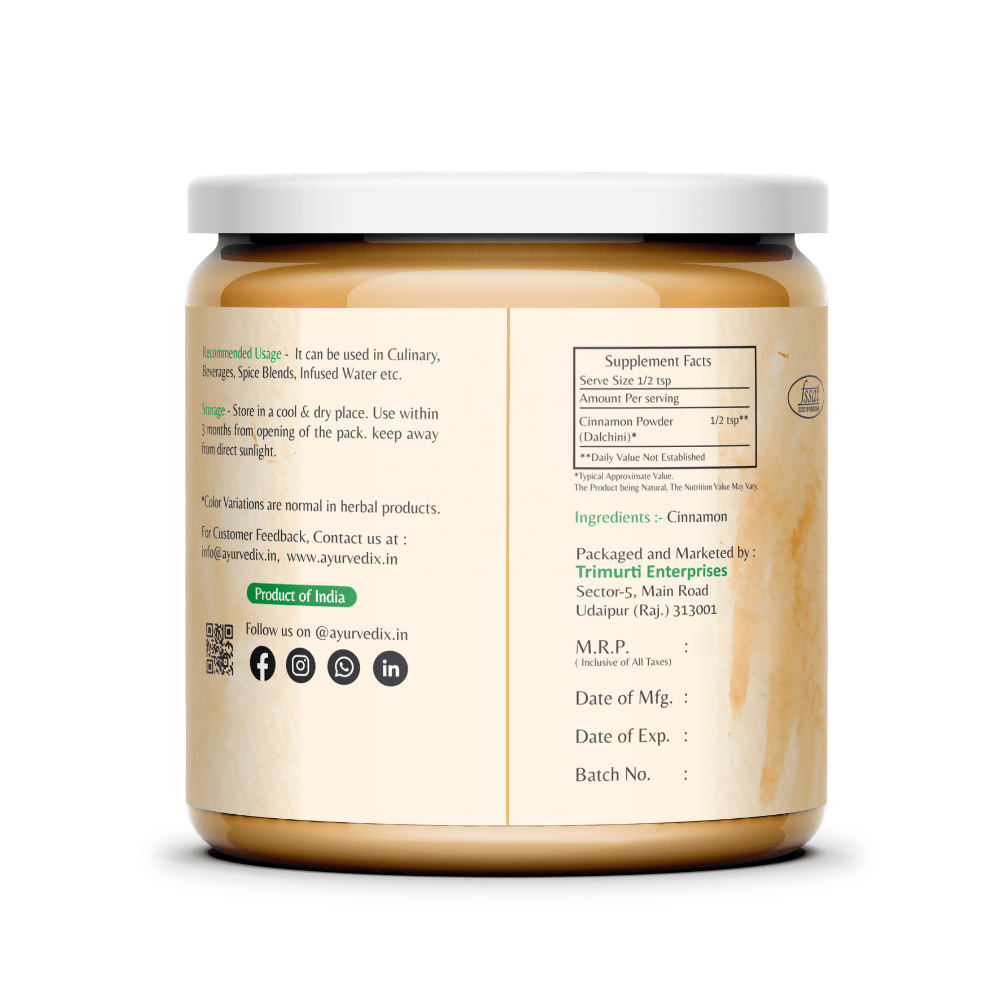 Ayurvedix Organic Cinnamon Powder - Swadesiicart