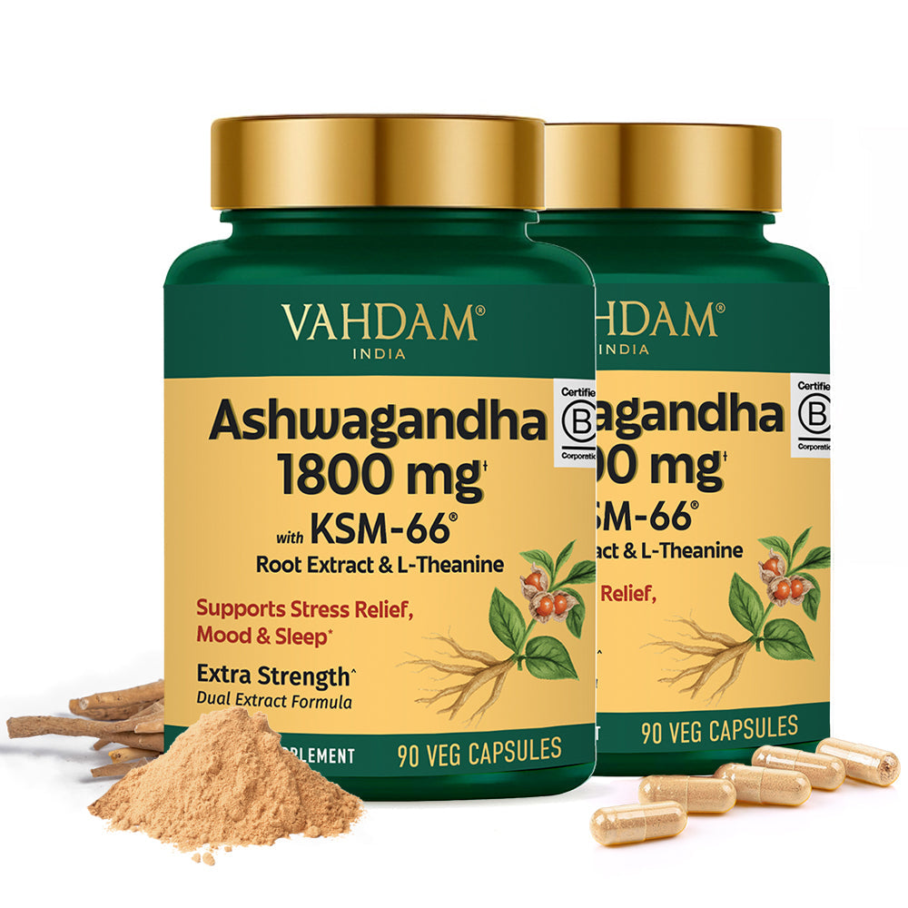 Ashwagandha 1800 mg Capsules with KSM-66®
