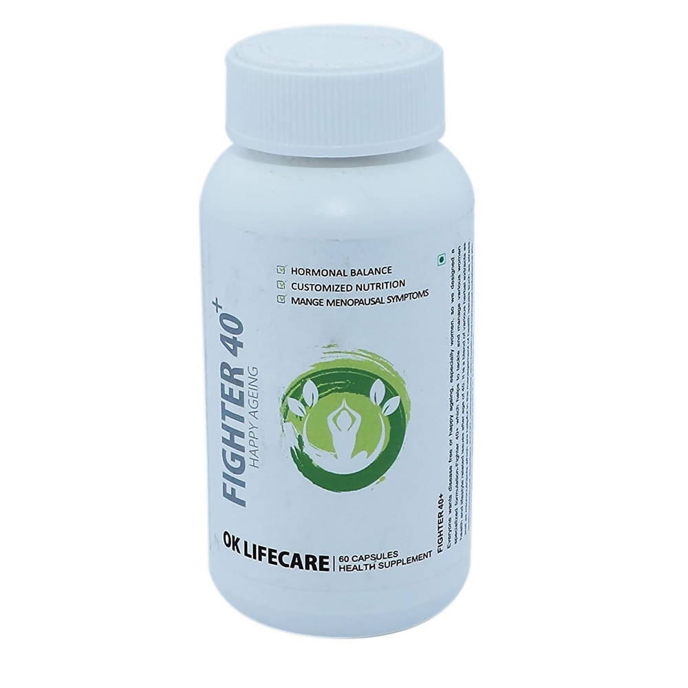 Ok Life Care Fighter 40 Plus Capsules | Swadesiicart
