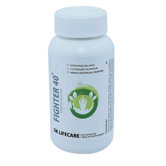 Ok Life Care Fighter 40 Plus Capsules | Swadesiicart