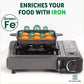 The Indus Valley 9 Pit/Cup CASTrong Cast Iron Paniyaram/Appe Pan+ Spatula, Pre-seasoned, Natural Nonstick, 100% Pure, Toxin-free, 18.2 cm, 1.34 kg