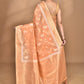 Morchari Banarasi Silk Chanderi Saree-Peach | Swadesiicart