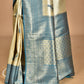 Morchari Women Desgin Banarasi Silk Saree-Beige | Swadesiicart