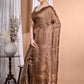 Morchari Pure Tussar Silk Handloom Saree-Coffee Brown | Swadesiicart
