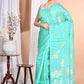 Morchari Pure Tussar Silk Handloom Saree-Green | Swadesiicart