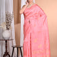 Morchari Pure Tussar Silk Handloom Saree-Pink | Swadesiicart