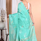 Morchari Pure Tussar Silk Handloom Saree-Green | Swadesiicart