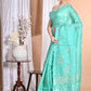 Morchari Pure Tussar Silk Handloom Saree-Green | Swadesiicart
