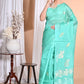 Morchari Pure Tussar Silk Handloom Saree-Green | Swadesiicart
