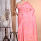 Morchari Pure Tussar Silk Handloom Saree-Pink | Swadesiicart