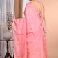 Morchari Pure Tussar Silk Handloom Saree-Pink | Swadesiicart
