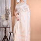 Morchari Pure Tussar Silk Handloom Saree-Cream | Swadesiicart