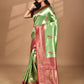 Morchari Women Desgin Banarasi Silk Saree-Green | Swadesiicart