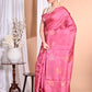 Morchari Pure Tussar Silk Handloom Saree-Pink | Swadesiicart