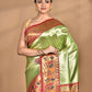 Morchari Women Desgin Banarasi Silk Saree-Green | Swadesiicart