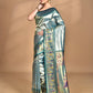 Morchari Women Desgin Banarasi Silk Saree-Green | Swadesiicart