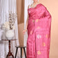 Morchari Pure Tussar Silk Handloom Saree-Pink | Swadesiicart