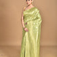 Morchari Banarasi Silk Chanderi Saree-Green | Swadesiicart