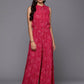 Ahalyaa Women's Traditional Wear Co-ods - Red