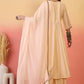 Vegaa Fashion Cream Roman Silk Embroidered Palazzo Suit - Swadesiicart
