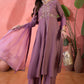 Vegaa Fashion Onion Pink Roman Silk Embroidered Palazzo Suit - Swadesiicart