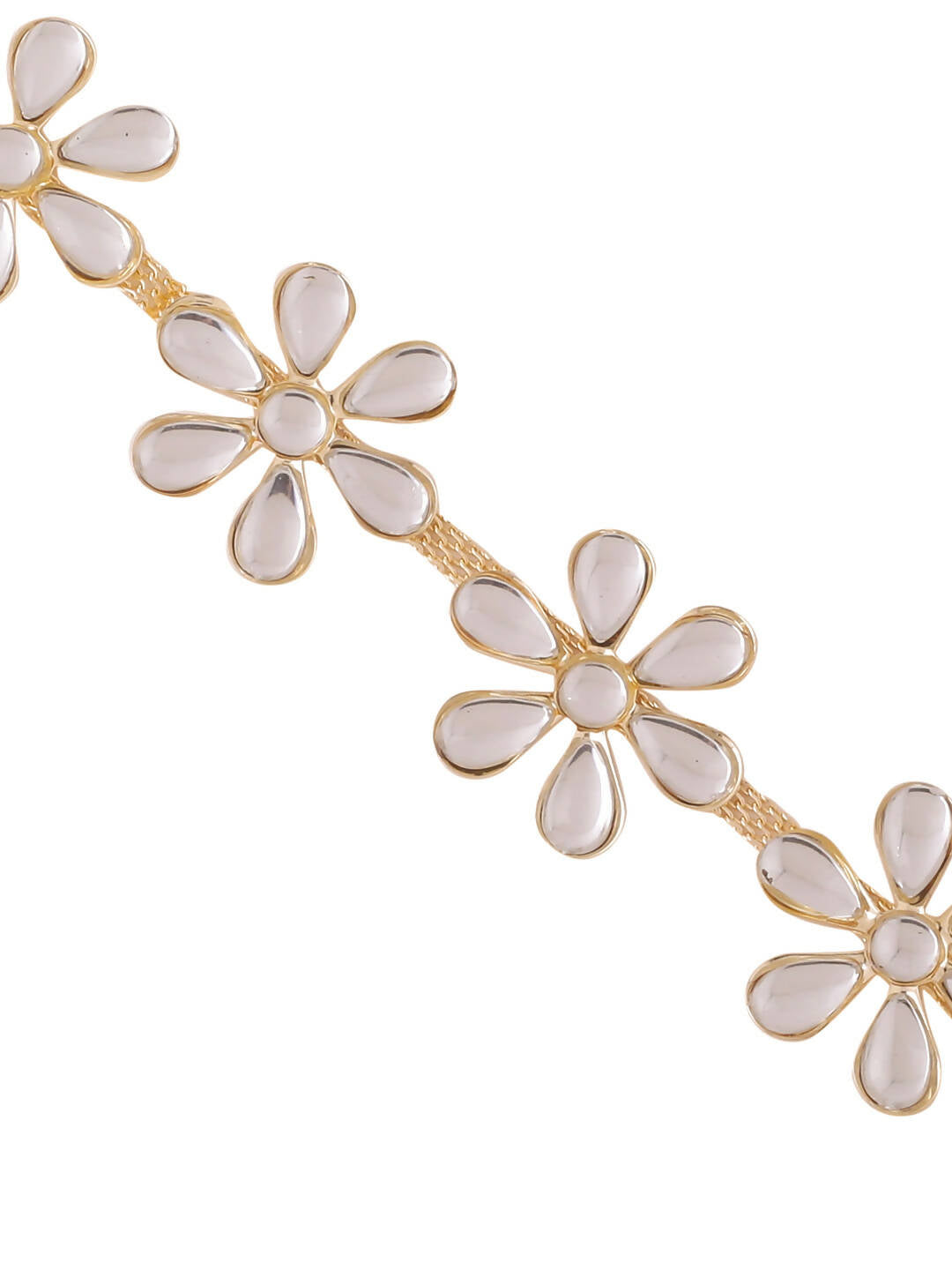 NVR Women's Gold-Polished Traditional Trending Matha Patti | Swadesiicart