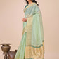 Shree Shyam Fashion Florance Olive Green Organza Saree