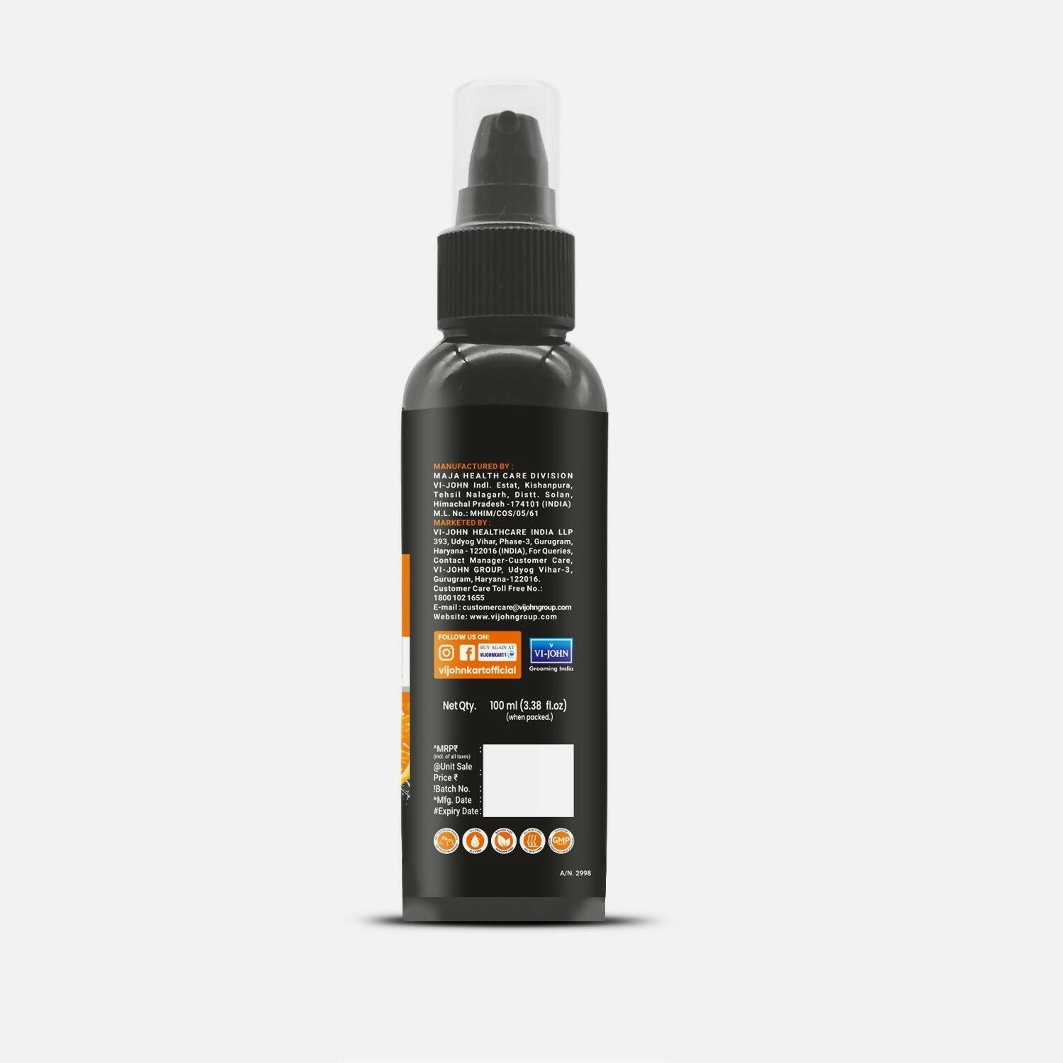 VI-JOHN Master Stroke Vitamin-C Face Wash Brightening Skin And Radiant Glow For All Skin Types | Swadesiicart