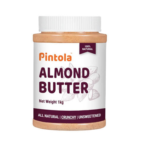 Pintola Natural Crunchy Almond Butter - Swadesiicart