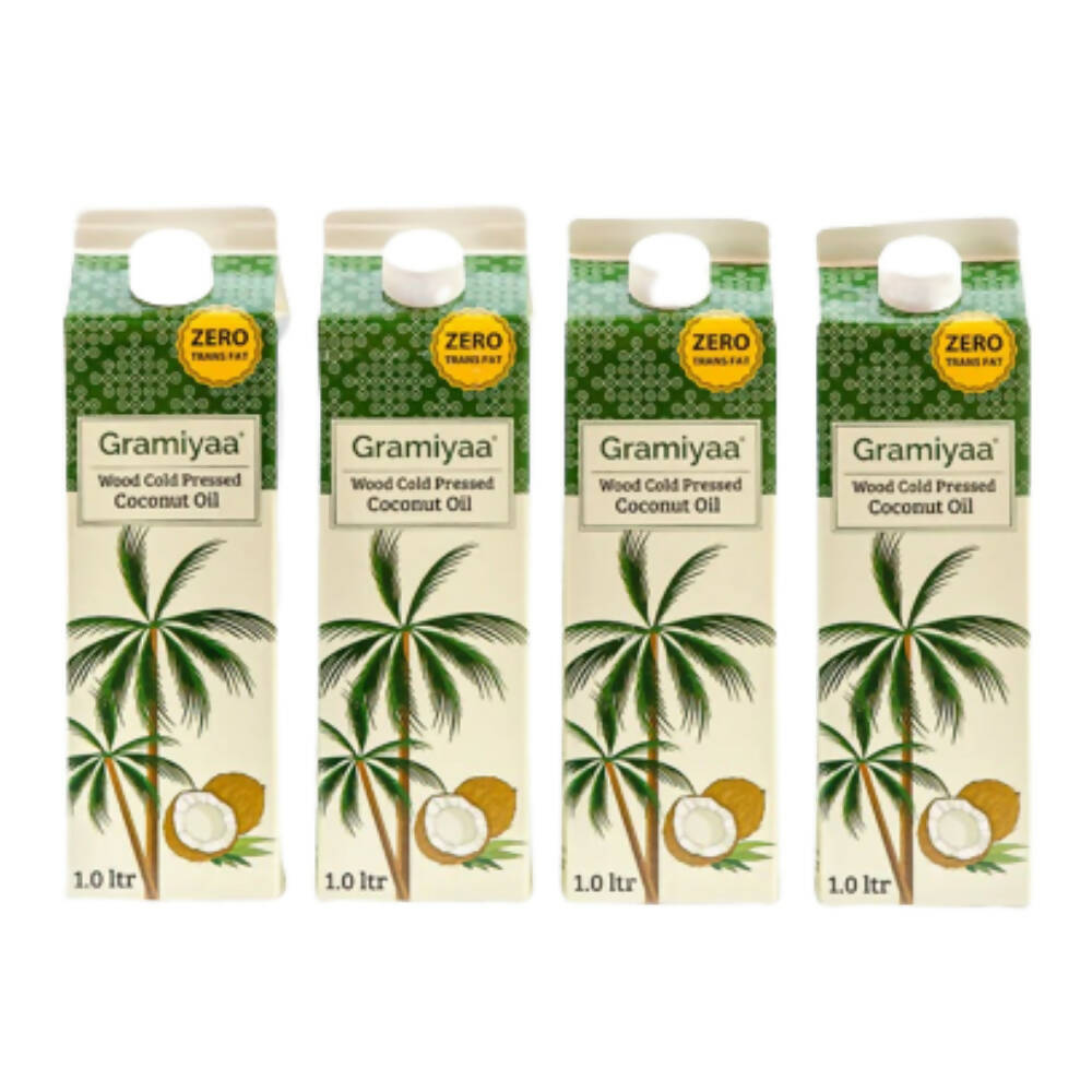 Gramiyaa Wood Cold Pressed Coconut Oil - Swadesiicart