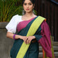 Beatitude Green Cotton Handloom Saree