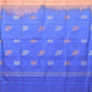 Peach and Light Blue Uppada Silk Handloom Saree with Body Buta Design - Global Threads | Swadesiicart