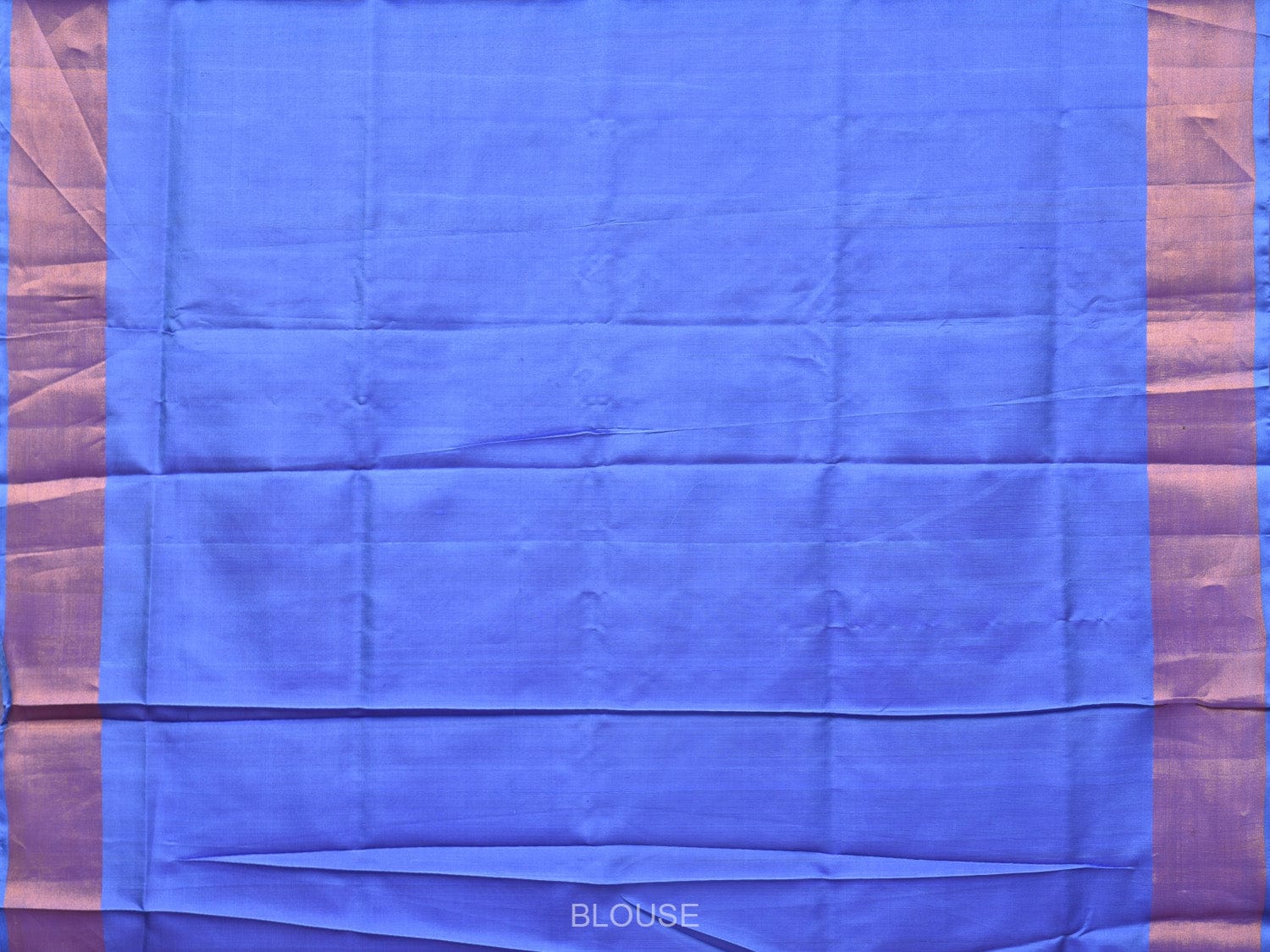 Peach and Light Blue Uppada Silk Handloom Saree with Body Buta Design - Global Threads | Swadesiicart