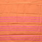 Peach Bamboo Cotton Plain Saree with Border Design No Blouse - Global Threads | Swadesiicart
