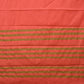 Peach Bamboo Cotton Plain Saree with Strips Pallu Design No Blouse - Global Threads | Swadesiicart