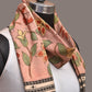 Peach Kalamkari Hand Painted Cotton Bhujodi Handloom Dupatta with Floral Design - Global Threads | Swadesiicart