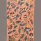 Peach Kalamkari Hand Painted Sico Stole with Floral Design - Global Threads | Swadesiicart