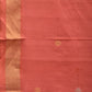 Peach Uppada Cotton Handloom Saree with Jamdani Pallu Design No Blouse - Global Threads | Swadesiicart