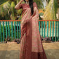 Anaita Peach Woven Design Pure Kanjivaram Soft Satin Silk Saree With Blouse