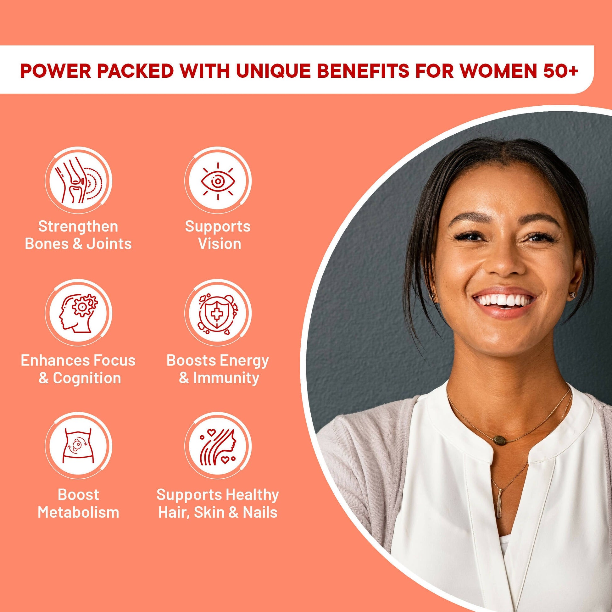 Wellbeing Nutrition Slow | Multivitamin for Her 50+ Capsules - Swadesiicart