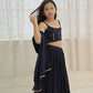 Aayaa Designer Embroidery Thread With Sequance Work Kids Lehenga Choli - Blue