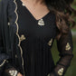 Jyoti Fashion Women's Black Faux Blooming Embroidered Kurta with Trouser & Dupatta | Swadesiicart
